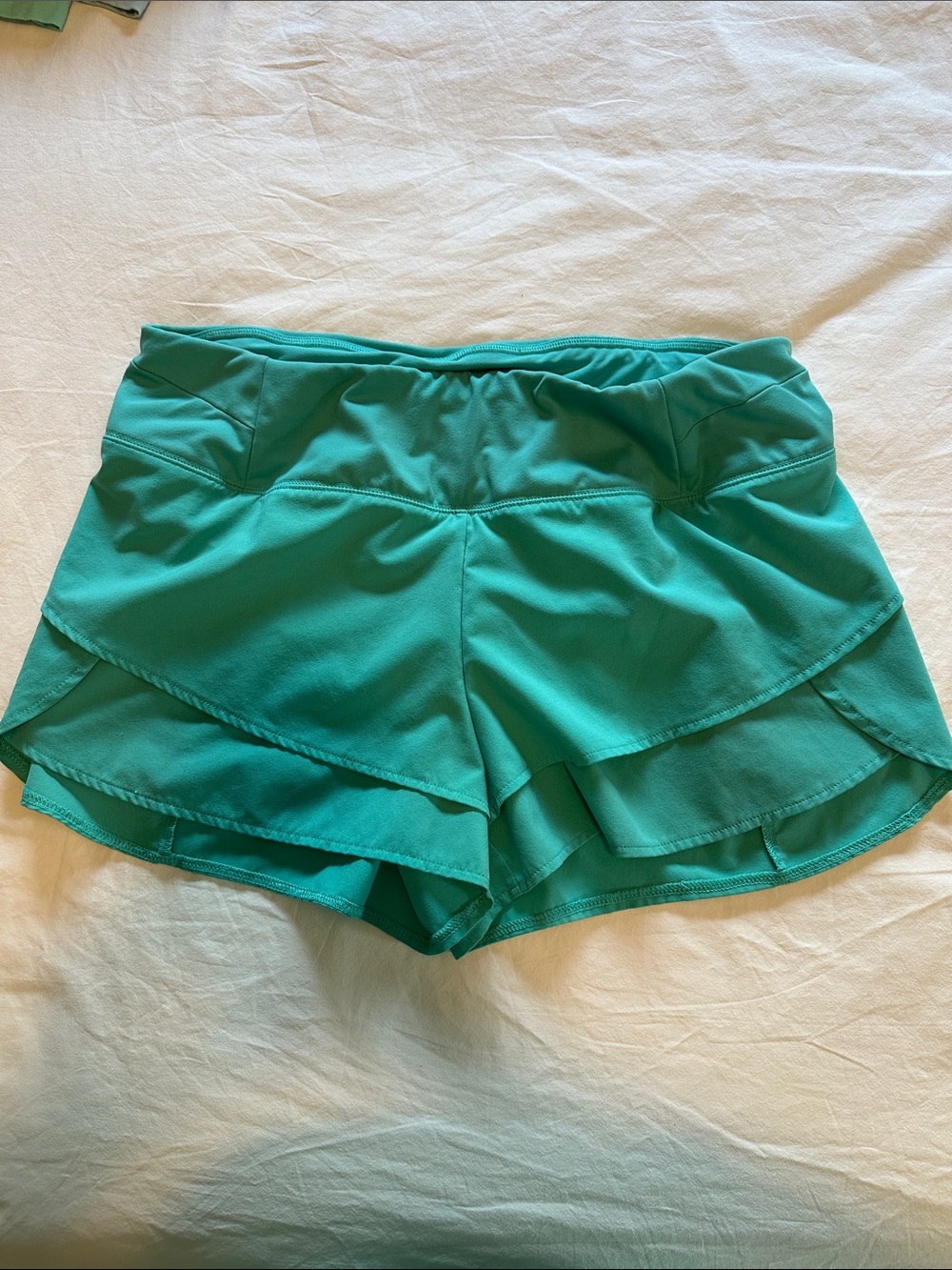 CALIA by Carrie Underwood Teal Layered Athletic Shorts